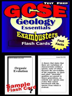 cover image of GCSE Geology Test Prep Review - Exambusters Flash Cards